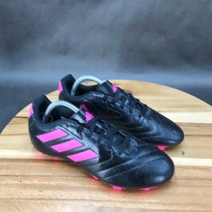 Adidas Goletto Black Pink Firm Ground Soccer Cleats Lace Up Youth Size 4